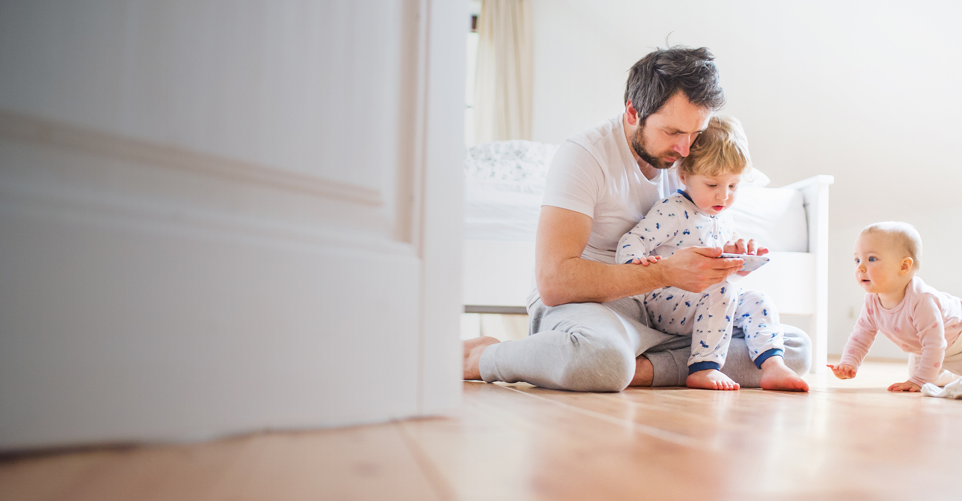 Family looking for new flooring for home