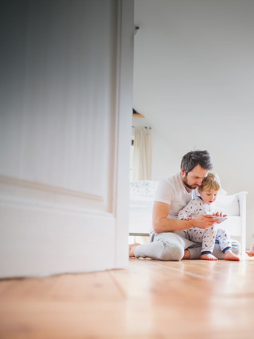 Family looking for new flooring for home